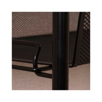 Этажерка  Стеллаж для хранения ЗМИЛадья 35КС  4 полки  с колёсами  цвет черный Э 410 Ч Э 410  Ч