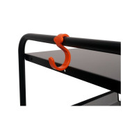 Этажерка  Стеллаж для хранения ЗМИЛадья 35КС  4 полки  с колёсами  цвет черный Э 410 Ч Э 410  Ч