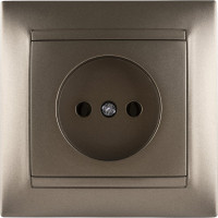 Розетка TDM ELECTRIC 2П 10А 250В бронза Лама SQ1815-0722