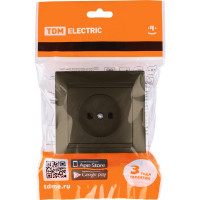 Розетка TDM ELECTRIC 2П 10А 250В бронза Лама SQ1815-0722