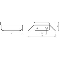 Настенный держатель для наушников EMBODIMENT черный EMB-HP-W-B