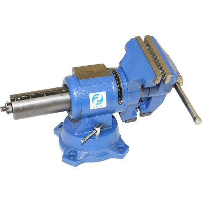 Слесарные тиски CNIC 100 мм 4дюйм поворотные в двух плоскостях с наковальней облегченные LTD0004L 35143