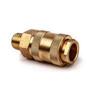 Разъем 1/4" внешняя резьба - EURO мама, латунь, в блистере AV Steel AV-700303B