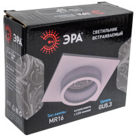 Встраиваемый алюминиевый светильник ЭРА KL88 WH MR16/GU5.3 белый Б0054354