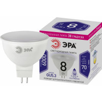 Светодиодная лампочка ЭРА STD LED Lense MR16-8W-860-GU5.3 GU5.3 8Вт линзованная софит холодный белый свет Б0054940