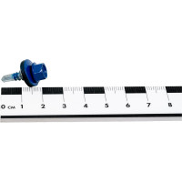 Кровельный саморез КРЕП-КОМП 5,5x19, RAL5005, насыщенный синий, 250 шт. ск55195005кф