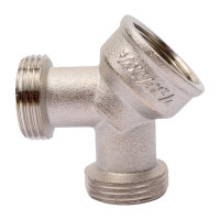 Тройник DOUBLE-LIN резьбовой латунный Y-образный нр-нр-вр - 3/4" LL6128 (3/4")