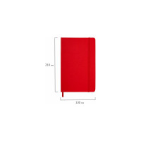 Блокнот BRAUBERG ULTRA А5 130x210 мм, балакрон, 80 г/м2, 96 листов, в точку, красный 113042