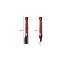 Перманентные маркеры BRAUBERG ULTRA MARKER, набор 4 цвета, круглый наконечник 3,5 мм 152208