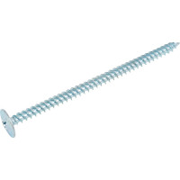 Саморез по металлу Саморезик 4,2х75 полусфера, с пресс-шайбой, оцинк., острый 200 шт DGVo-4,2/75-200