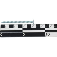 Саморез по металлу Саморезик 4,2х75 полусфера, с пресс-шайбой, оцинк., острый 200 шт DGVo-4,2/75-200