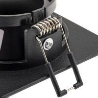 Встраиваемый потолочный светильник RITTER Artin 87x87x38, монтажное отверстие 75x75 GU5.3 алюминий, черный 51434 3