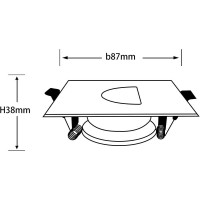 Встраиваемый потолочный светильник RITTER Artin 87x87x38, монтажное отверстие 75x75 GU5.3 алюминий, черный 51434 3
