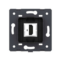 Розетка LIVOLO HDMI 1 пост цвет черный (механизм) VL-FCHD-2BP