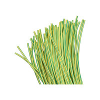 Термоусаживаемая трубка EKF, ТУТ нг, 4/2, желто-зеленая, в отрезках по 1м, PROxima tut-4-yg-1m