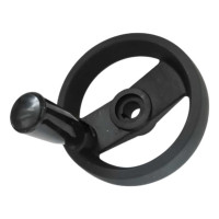 Пластиковый маховик UnitMC со складной ручкой 100х12 100302 12x100