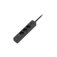 Сетевой фильтр Harper удлинитель UCH-340 Black QC3.0 H00003195