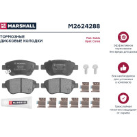 Тормозные колодки дисковые передние Fiat Doblo I 03- / Panda II 04-, Opel Adam 12- / Corsa D 06- MARSHALL M2624288