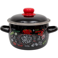 Сферическая эмалированная кастрюля appetite Gazpacho 2 л 1RC161M Gazpacho