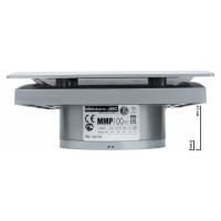 Вытяжной бесшумный вентилятор для ванной MMOTORS JSC ММР 100 пластик серебро, тонкий 0726