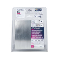 Вытяжной бесшумный вентилятор для ванной MMOTORS JSC ММР 100 пластик серебро, тонкий 0726