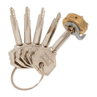 Цилиндровый механизм KALE KILIT 164/FB мм, для замков с крест. ключами, 5 кл. 1026