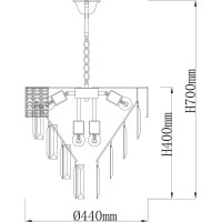 Люстра De City Бриз 8-60W E27 220 V 111014008