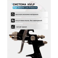 Краскораспылитель с верхним пластиковым бачком Forsage F-1101(50332)