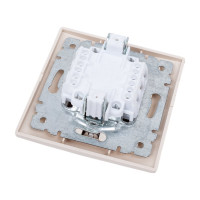Двухклавишный выключатель Intro Plano с подсветкой, 10А-250В, IP20, СУ, слоновая кость, Б0053775