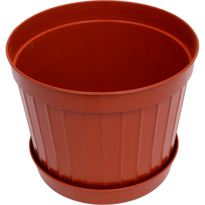 Кашпо Ангора КЛАССИК №11 19 л, с поддоном, терракотовое А5111тр