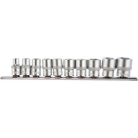 Набор торцевых головок 3/8", 6-ти гр CrV, 8-19 мм, 10 шт. STELS 13601