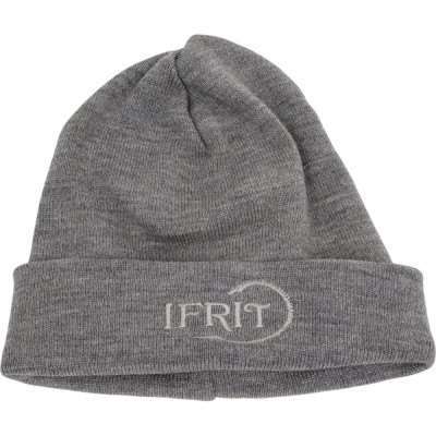 Шапка с отворотом Ifrit Ran двойная вязка, серый меланж Ш-470-3 4630086584246