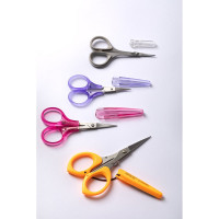 Ножницы Gamma ROS-04 для рукоделия, в блистере, 89 мм, с прорезиненными ручками 610435