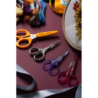 Ножницы Gamma ROS-03 для рукоделия, в блистере, 115 мм, оранжевые 610436