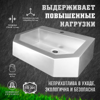 Раковина одинарная подвесная(AISI304) ООО Доминант D-A2/01