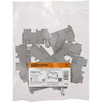 Безвинтовой клеммный зажим TDM ELECTRIC ЗКБ быстрого зажима, 1.5 кв. мм, 17.5А, серый (Ph-C PT 1,5/S) SQ0822-0159