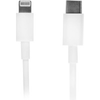 Кабель SONNEN USB Type-C-Lightning с поддержкой быстрой зарядки для iPhone, белый, 1м, медный 513612