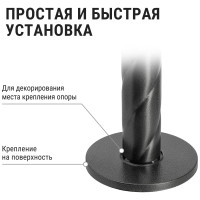 Декоративная накладка на опору TDM ELECTRIC d-60 мм, цвет серебро металлик SQ0330-0421