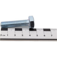 Болт МЕТАЛЛСЕРВИС М10x40, DIN 933, с полной резьбой, цинк, 10 шт. 1238997