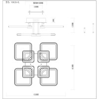 Светодиодная потолочная люстра Moderli Zita V10124-CL