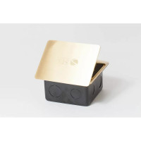 Люк на 1,5 поста SPL 45x45, латунь, с металлической коробкой, IP44 300001
