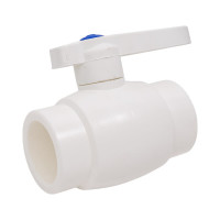 Шаровой кран со стандартным проходом PRO AQUA PP-R белый d-40 мм PA44014