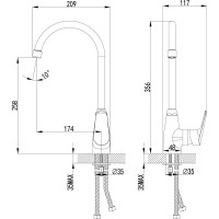 Смеситель для кухни Lemark Partner LM6555C