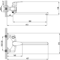 Смеситель для ванны Lemark Pramen LM3317C