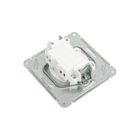 Механизм розетки 1-м Systeme Electric (Schneider Electric) ATLAS DESIGN, без заземления, защитные шторки, 16 А, жемчуг, арт. ATN000449