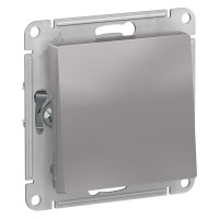 1-клавишный механизм переключателя Systeme Electric ATLAS DESIGN сх.6 10АХ алюминий ATN000361