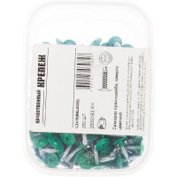 Прессшайба Качественный КРЕПЕЖ 4.2х16 мм, зеленая мята RAL 6029, сверло, 250 шт 0300193 КЧ