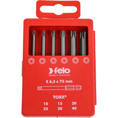Набор бит Tx Industrial 70 мм в кейсе, 6 шт. Felo 03691716