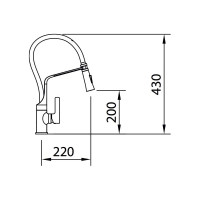 Смеситель для кухни CLEVER CHEF 6 99733