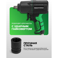 Головка торцевая 6-гранная ударная 21 мм, 1/2", L=40 мм ROCKFORCE RF-44521(8024)